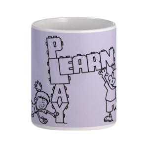 Mug Kids Play Build Learn Girl Boy assemble