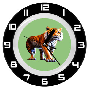 Jam Dinding Tiger face - Macan alam liar