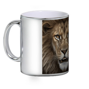 Mug Silver Lion face - Singa alam liar 2