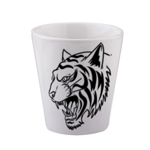 Mug kepala harimau hitam