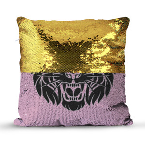 Bantal Ajaib Wajah harimau marah hitam