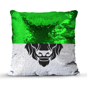 Bantal Ajaib kepala bison marah putih