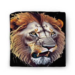 Sarung Bantal Lion face - Singa alam liar 6