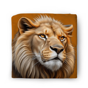 Sarung Bantal Lion face - Singa alam liar 3