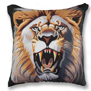 Bantal Lion face - Singa alam liar 7