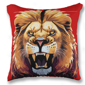 Bantal Lion face - Singa alam liar 11