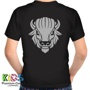 Kaos kepala bison putih