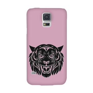 Wajah harimau marah hitam Casing HP